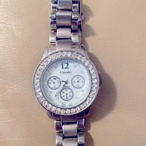 Large Watch with Crystals